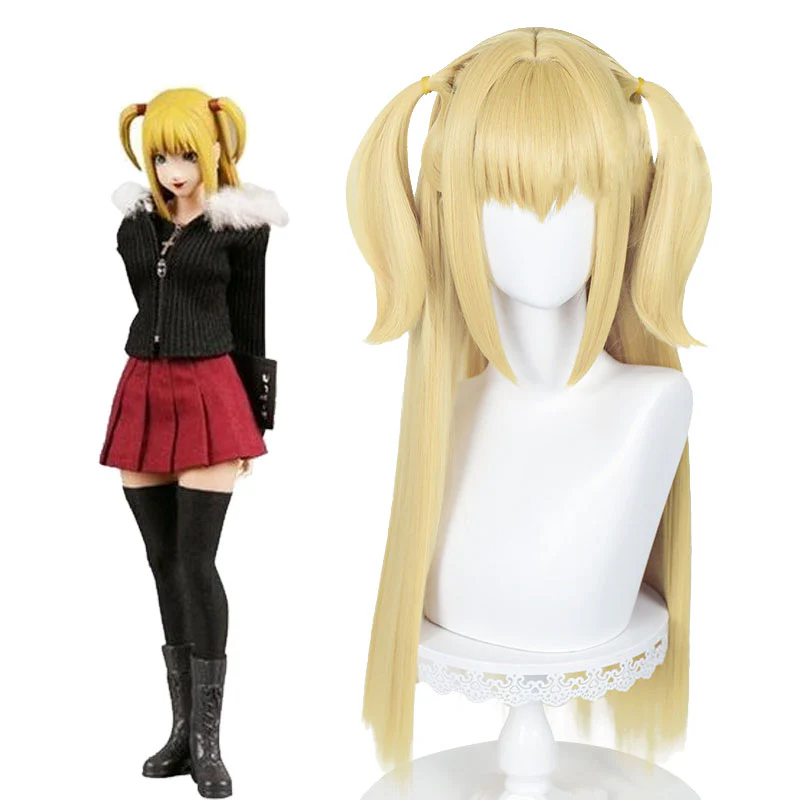 Rolecosplay Death Note Misa Amane Blonde Halloween Cosplay Wig