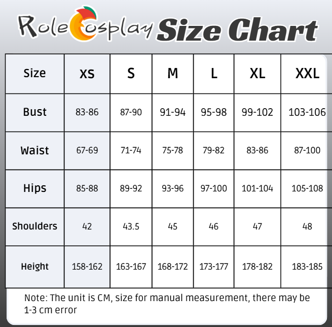 Demon Slayer / Kimetsu no Yaiba Tomioka Giyuu Kimono Cosplay Costume size chart
