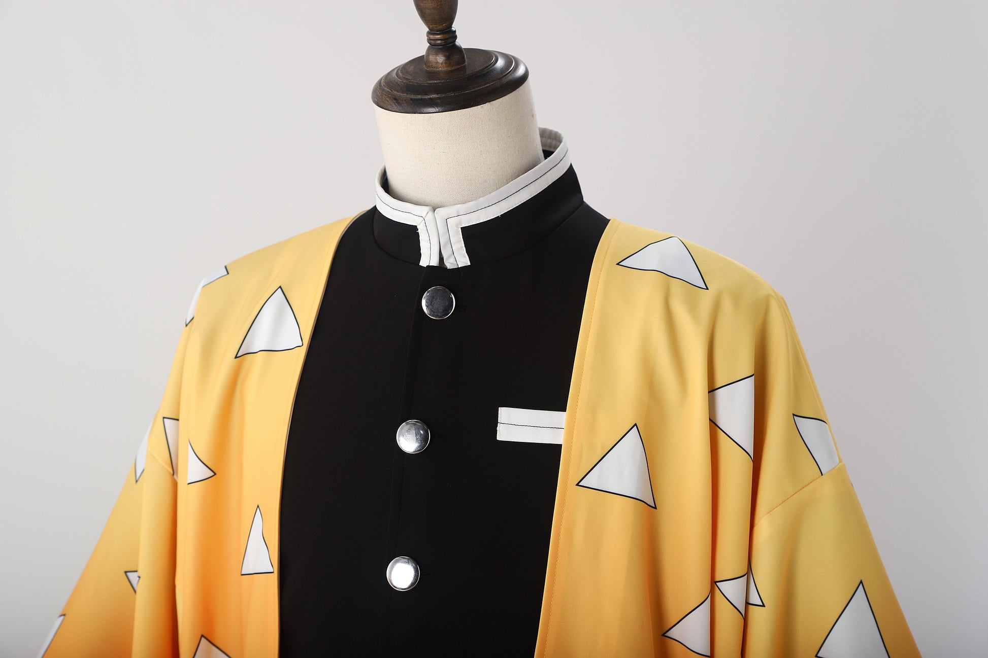 Demon Slayer / Kimetsu no Yaiba Zenitsu Agatsuma kimono Cosplay Costume 05