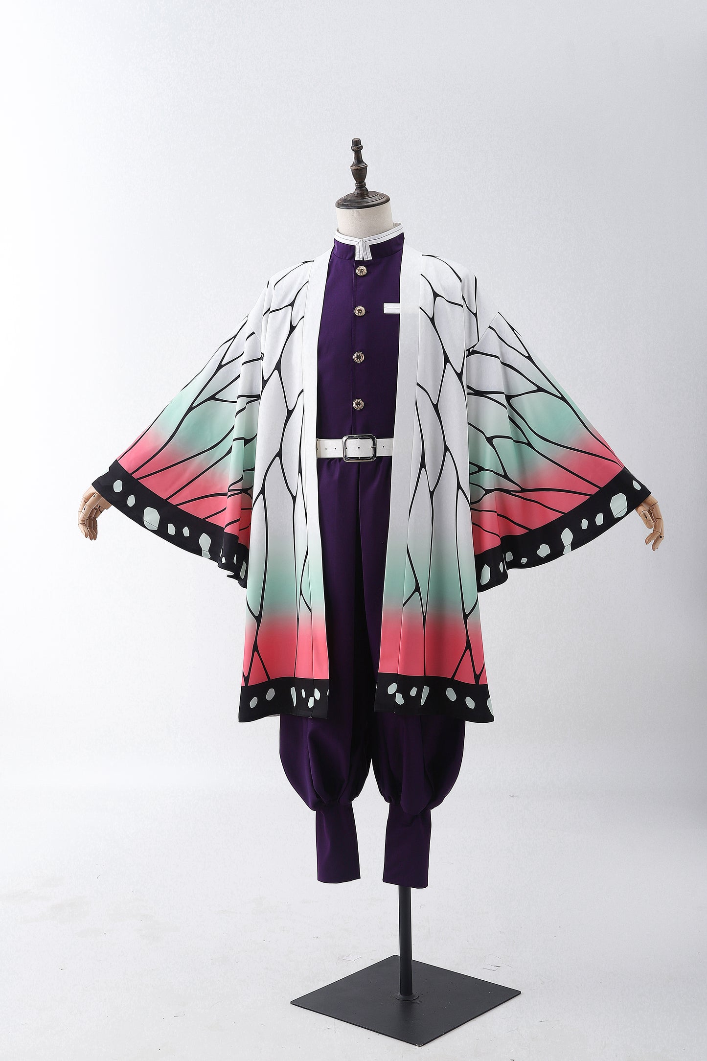 Demon Slayer Kochou Shinobu kimono Cosplay Costume 04