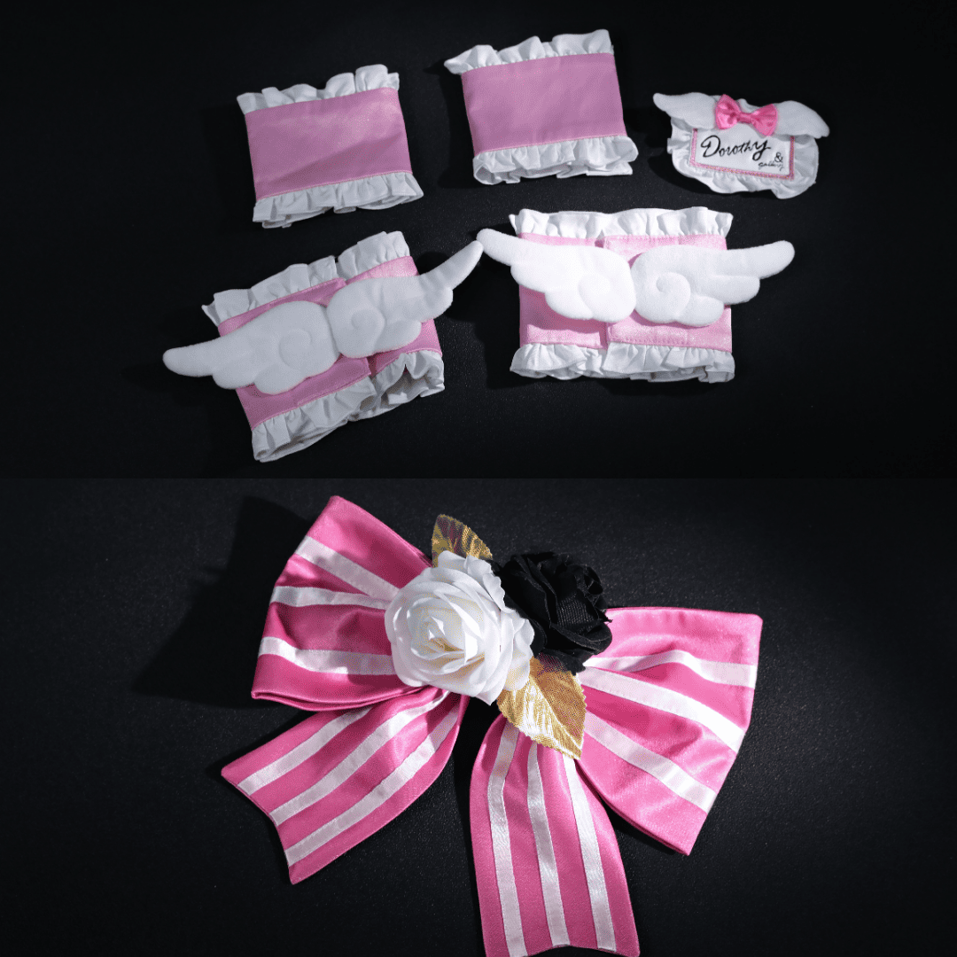 Dorothy Maid Cosplay Arm Cuffs and Ribbon Accessories Rolecosplay NIKKE Costume