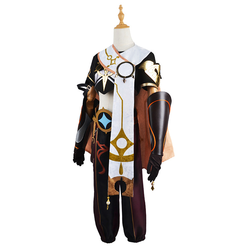Game Genshin Impact Traveler Aether Male Cosplay Costume