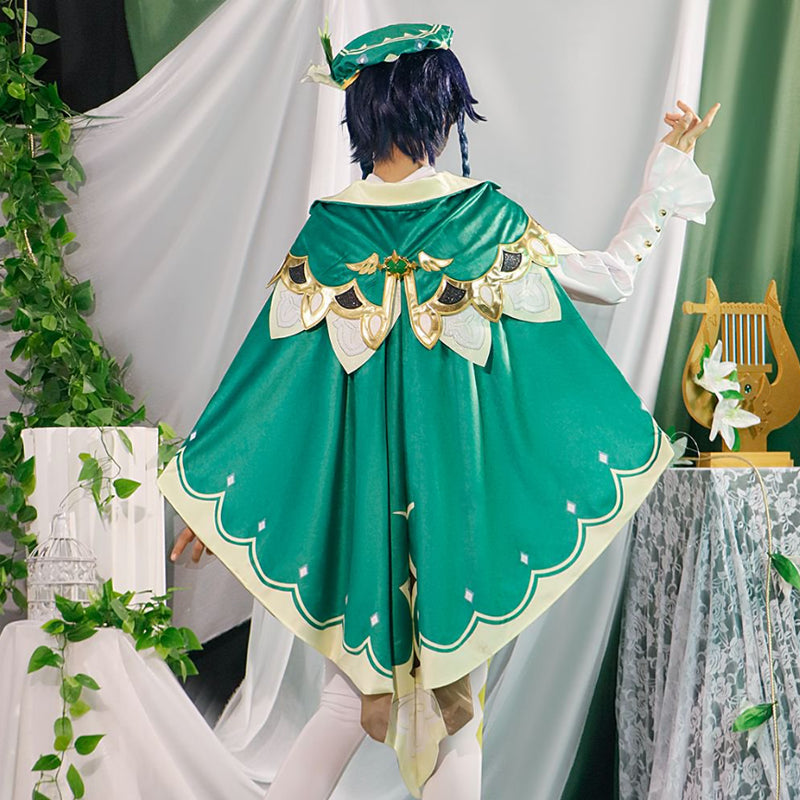 Game Genshin Impact Venti Cosplay Costume In Stock