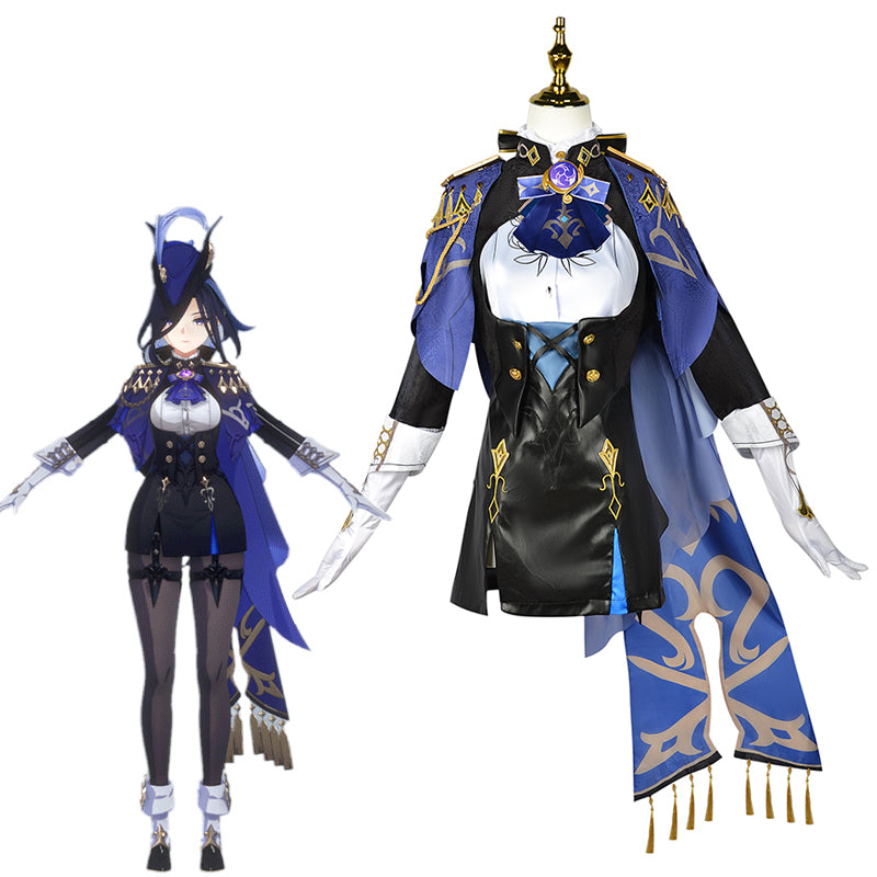 Genshin Impact Clorinde Fontaine Cosplay Costume
