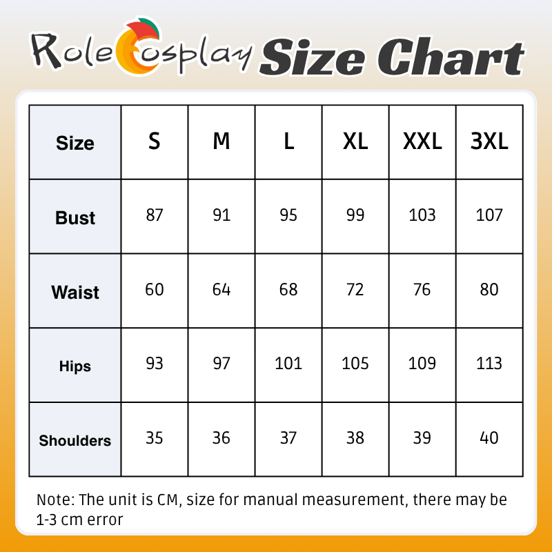 KPOP Demon Hunter Rumi Cosplay Costume size