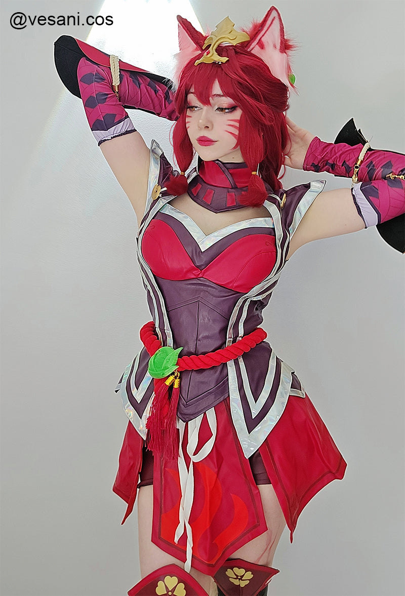 LOL Foxfire Ahri Cosplay Costume