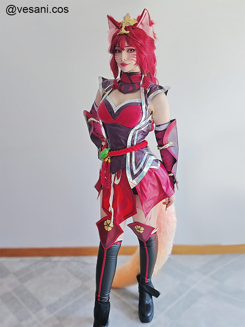 LOL Foxfire Ahri Cosplay Costume