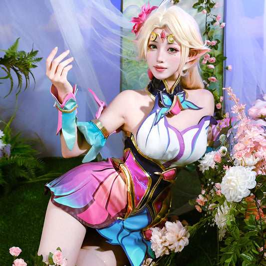 LOL League Of Legends Faerie Court Lux Cosplay Costume