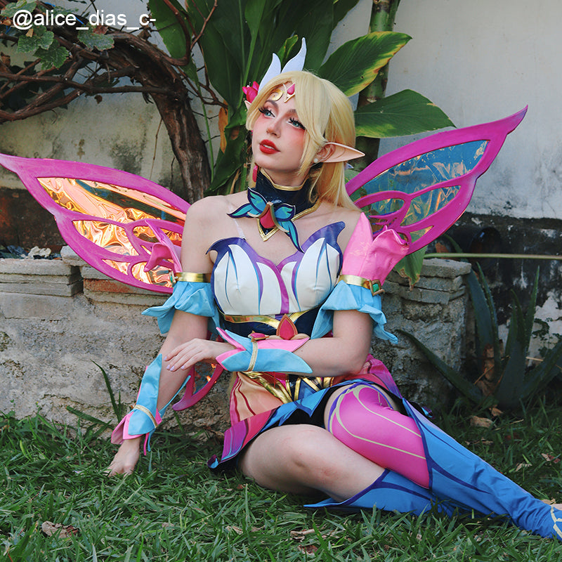 LOL League Of Legends Faerie Court Lux Cosplay Costume