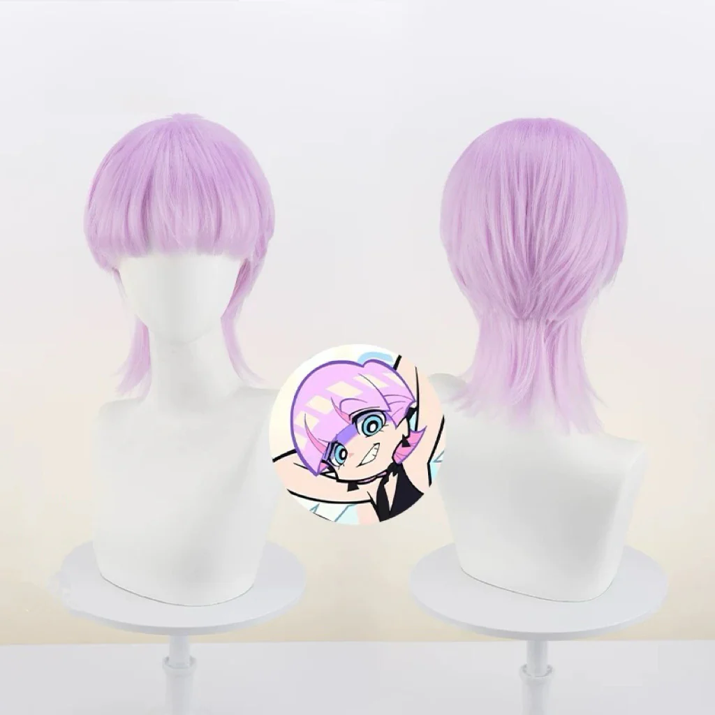 Rolecosplay Panty & Stocking with Garterbelt Polyester Polyurethane Blue Pink Cosplay Wig