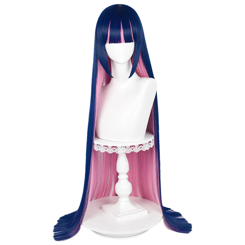 Rolecosplay Panty & Stocking with Garterbelt Stocking Long Blue Cosplay Wig