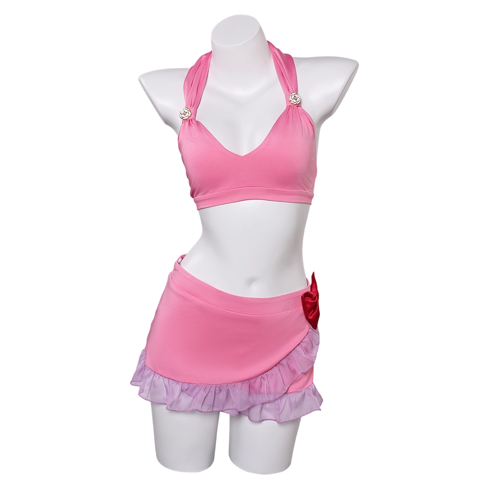 Rolecosplay Aerith Swimwear FF7 Pink Look