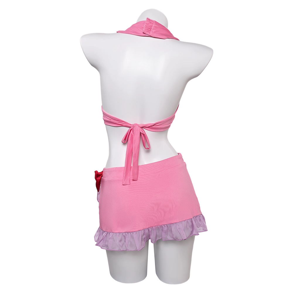 Rolecosplay Aerith Swimwear FF7 Pink Look