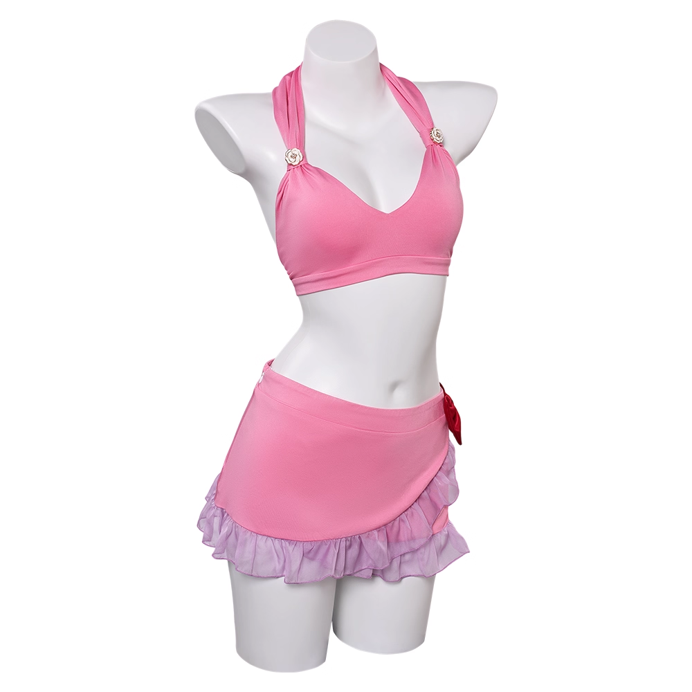 Rolecosplay Aerith Swimwear FF7 Pink Look