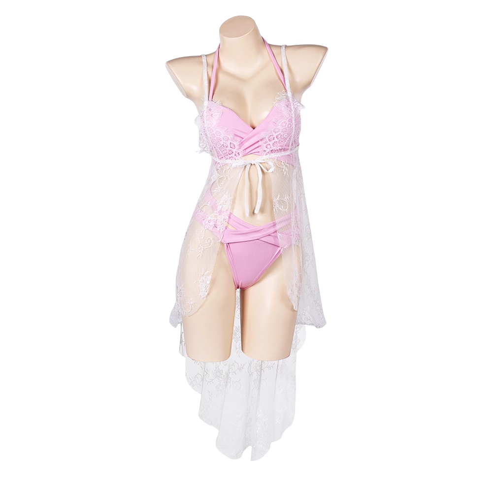 Rolecosplay Aerith Swimwear Final Fantasy Lace Bikini