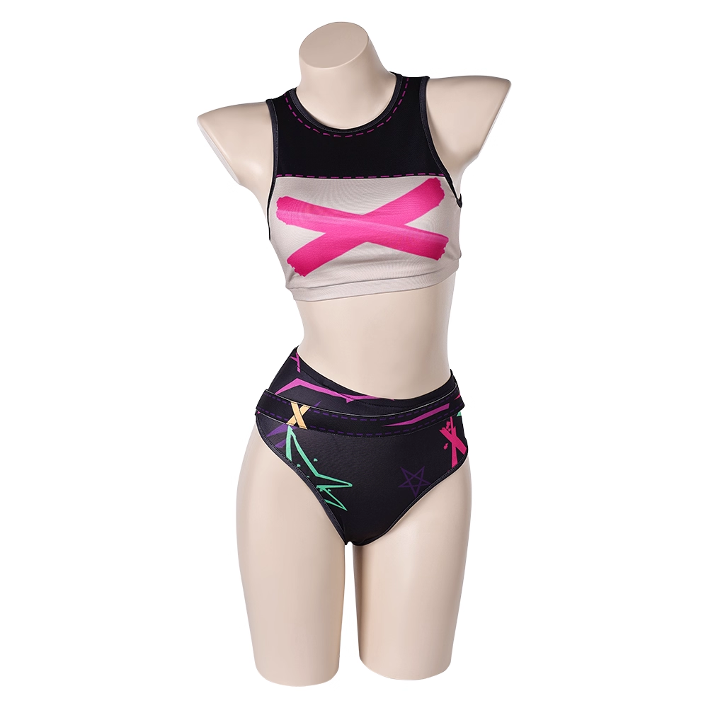 Rolecosplay Jinx Bikini Set Arcane Cosplay Swimwear