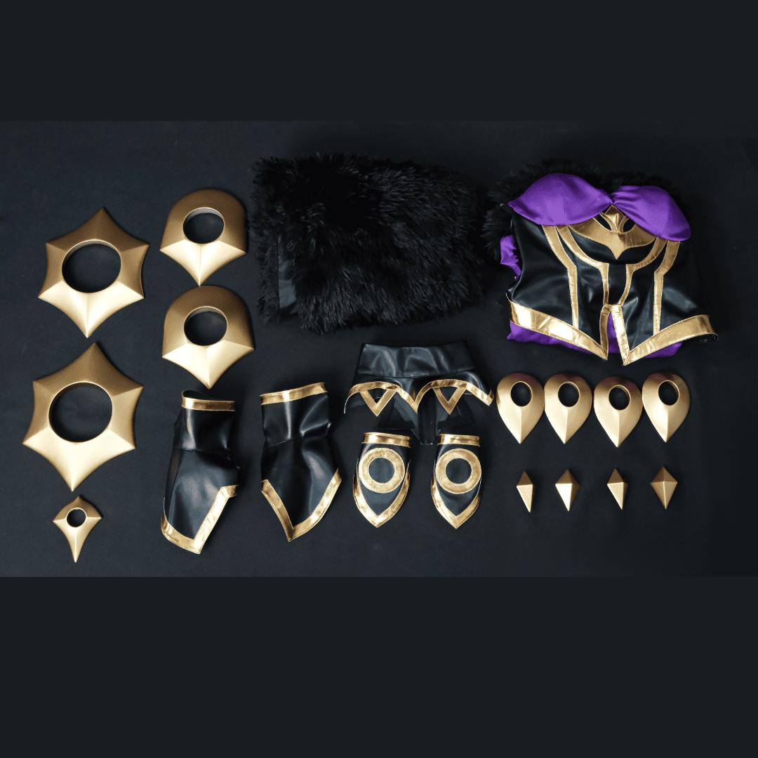 Rolecosplay Fallen Angel Morgana Cosplay Costume LOL Female Outfit