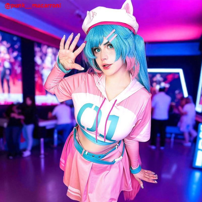 Rolecosplay Fortnite Neko Singer Pink Skirt Cosplay Costume