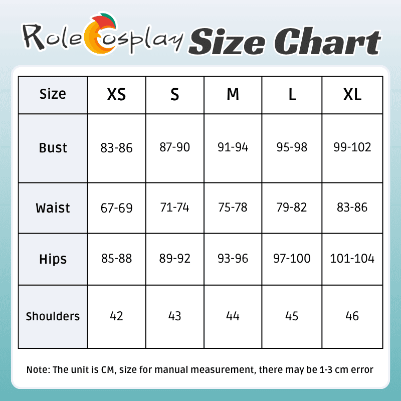 Rolecosplay Gachiakuta Zanka Nijiku Halloween Men Uniform Cosplay Costume Outfits size chart