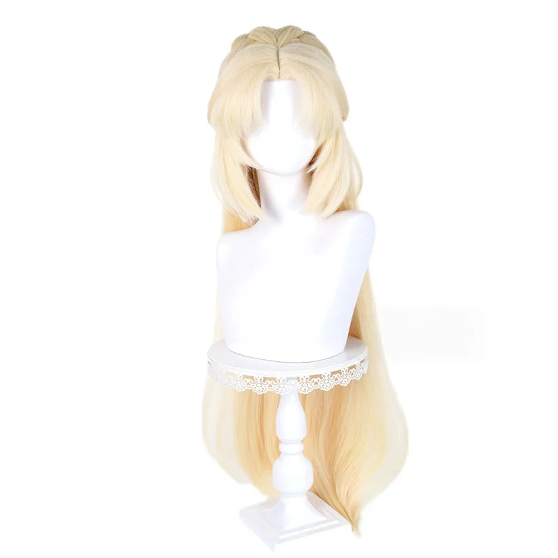 Rolecosplay Genshin Impact Nicole Reeyn 100cm Gold Cosplay Wig3