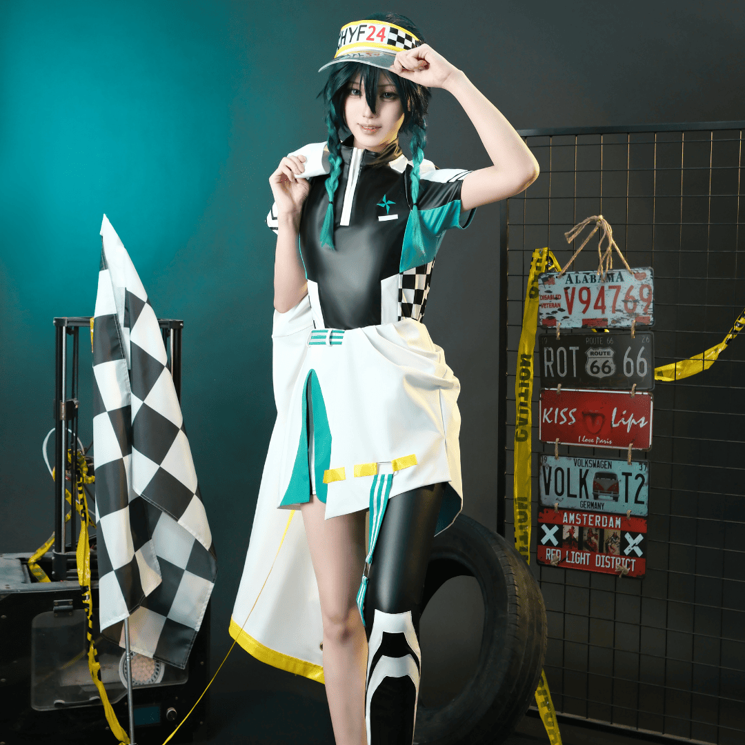 Rolecosplay Genshin Impact Racing Venti Fanart Cosplay Costume