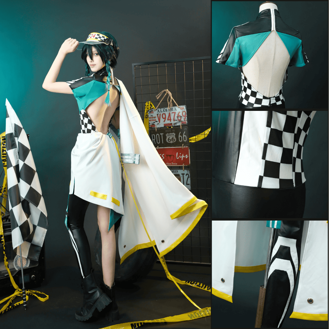 Rolecosplay Genshin Impact Racing Venti Fanart Cosplay Costume