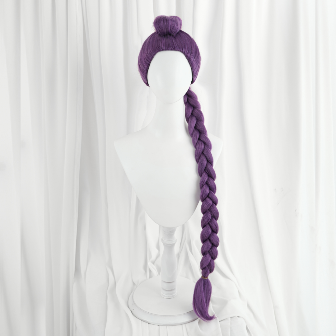 Rolecosplay Kpop Demon Hunter Rumi Cosplay Wig Purple Braid