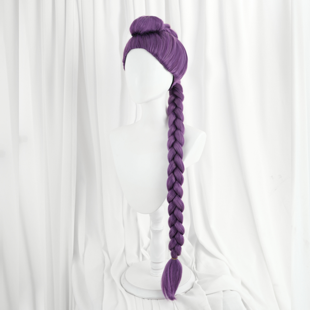 Rolecosplay Kpop Demon Hunter Rumi Cosplay Wig Purple Braid