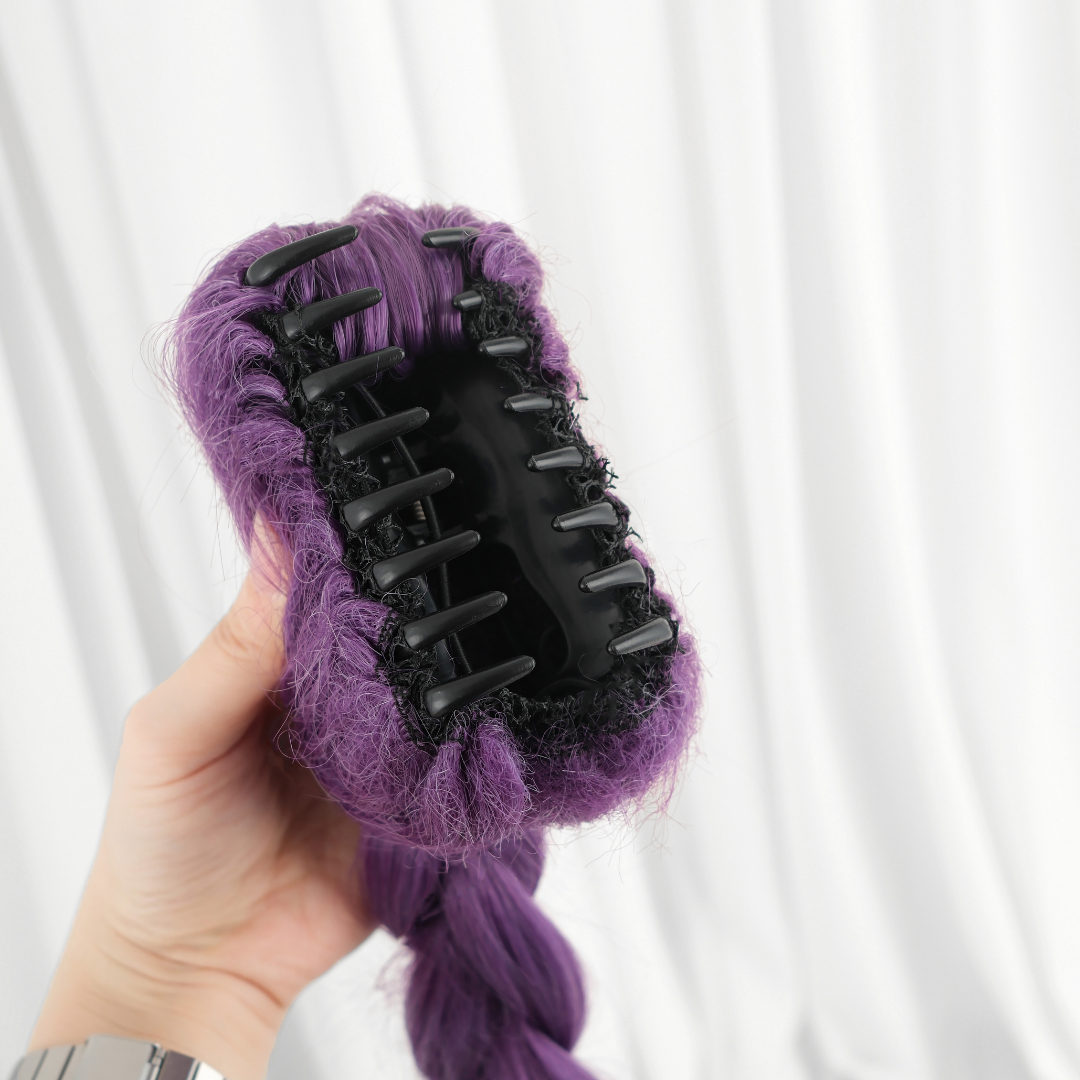 Rolecosplay Kpop Demon Hunter Rumi Cosplay Wig Purple Braid