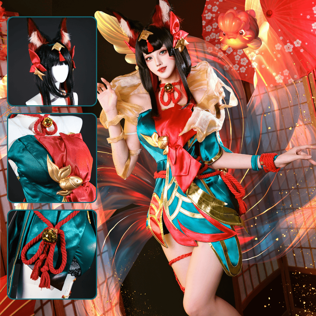 あめ様 アーリ 精霊の花祭りコスプレ Ahri LOL Costume Ready To Ship Rolecosplay LOL After Hours Ahri Spirit Blossom