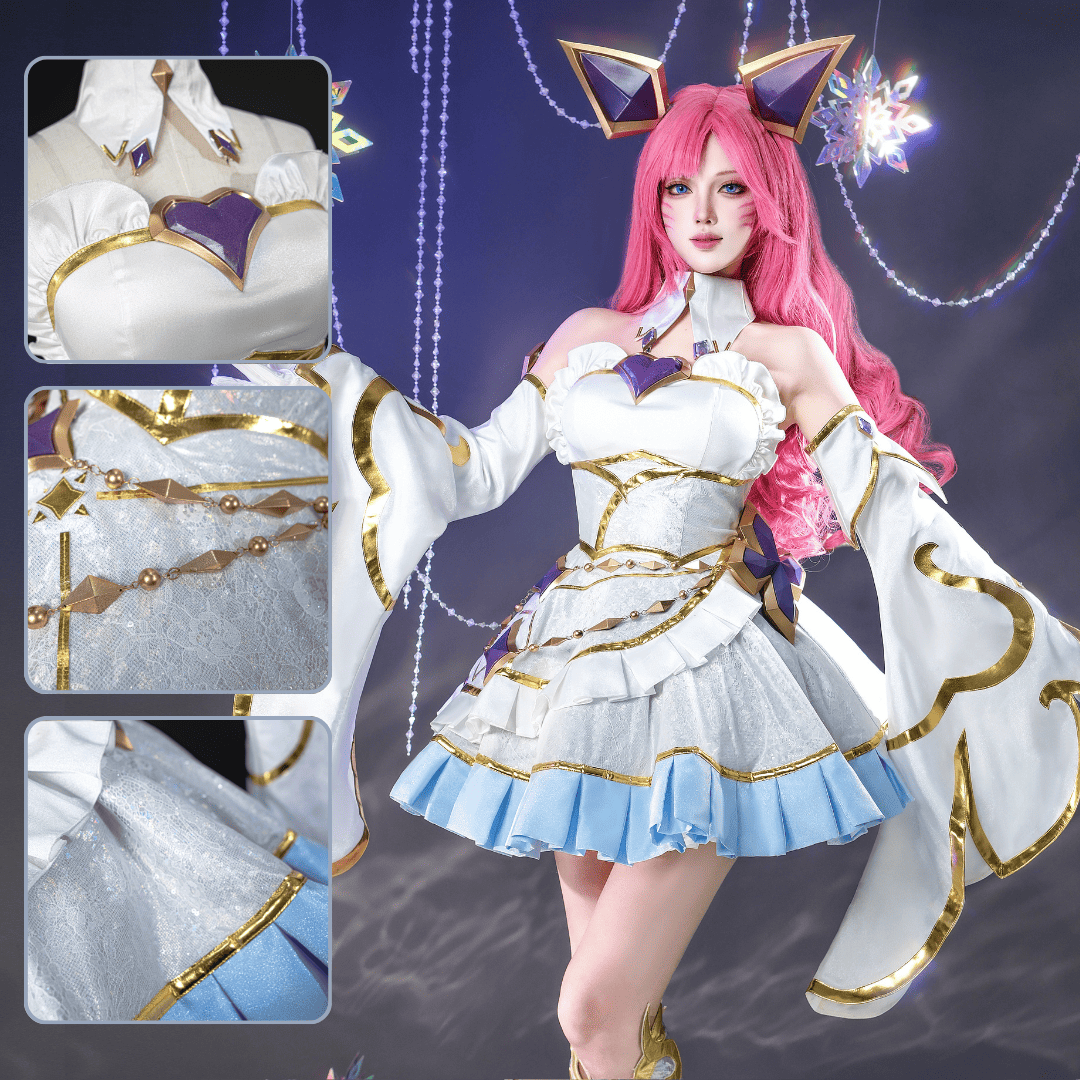 Ready To Ship】Rolecosplay LOL Golden Spatula Perfume Gem Ahri Cosplay Ready To Ship】Rolecosplay LOL Golden Spatula Perfume Gem Ahri Cosplay