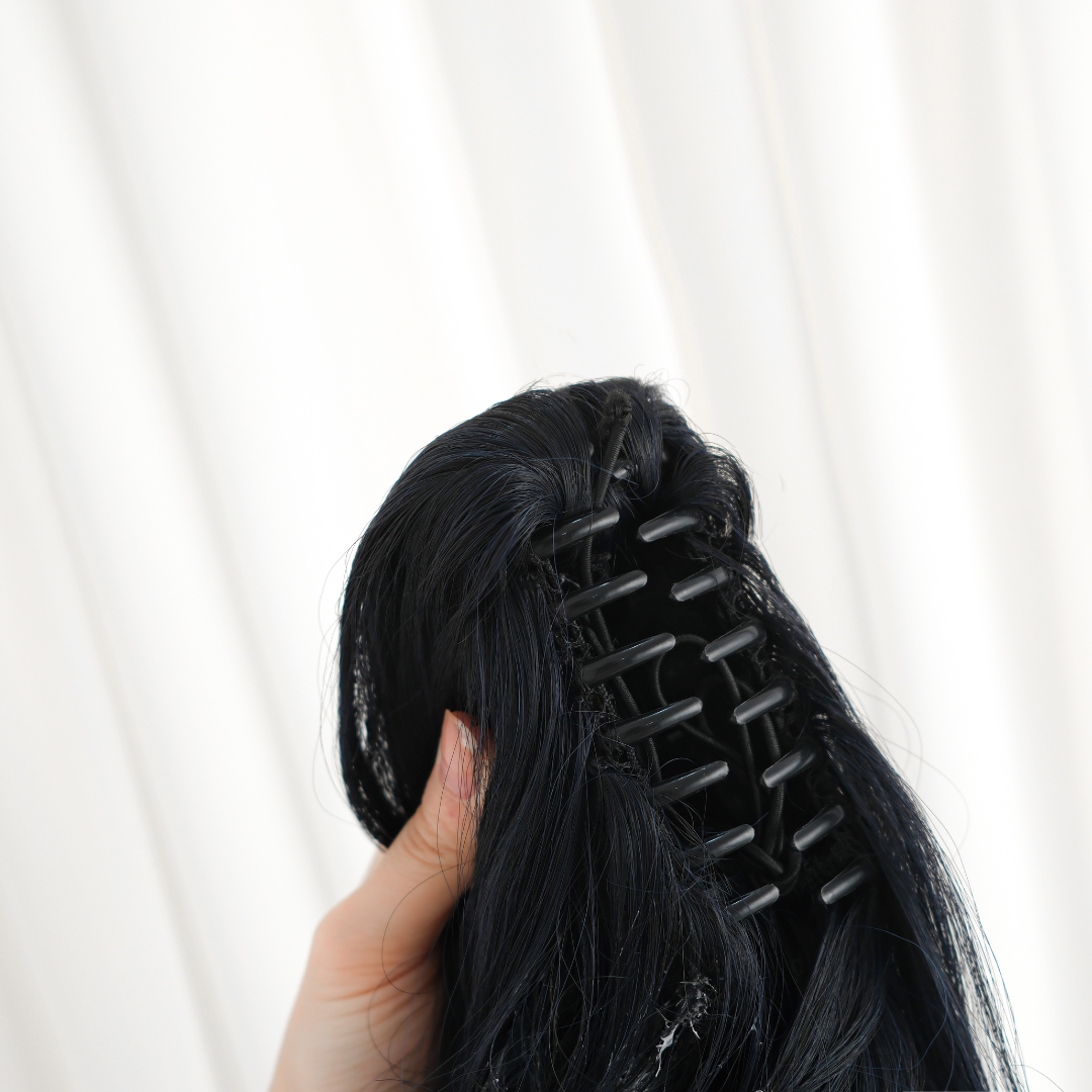 Rolecosplay LOL League of Legends Akali Black Cosplay Wig