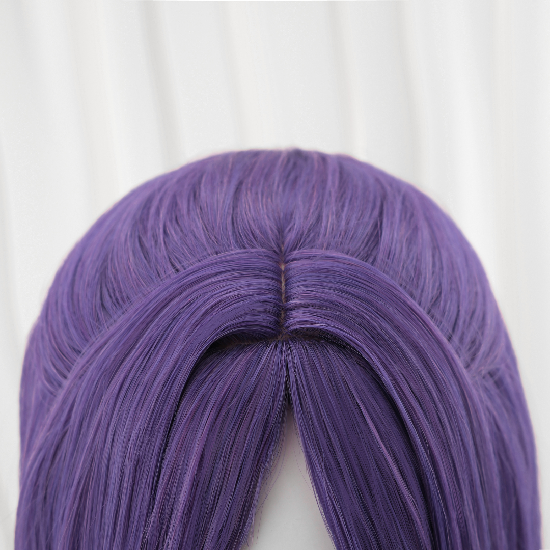 Purple wig on a white background Rolecosplay LOL Yunara the Unbroken Faith Cosplay Wig