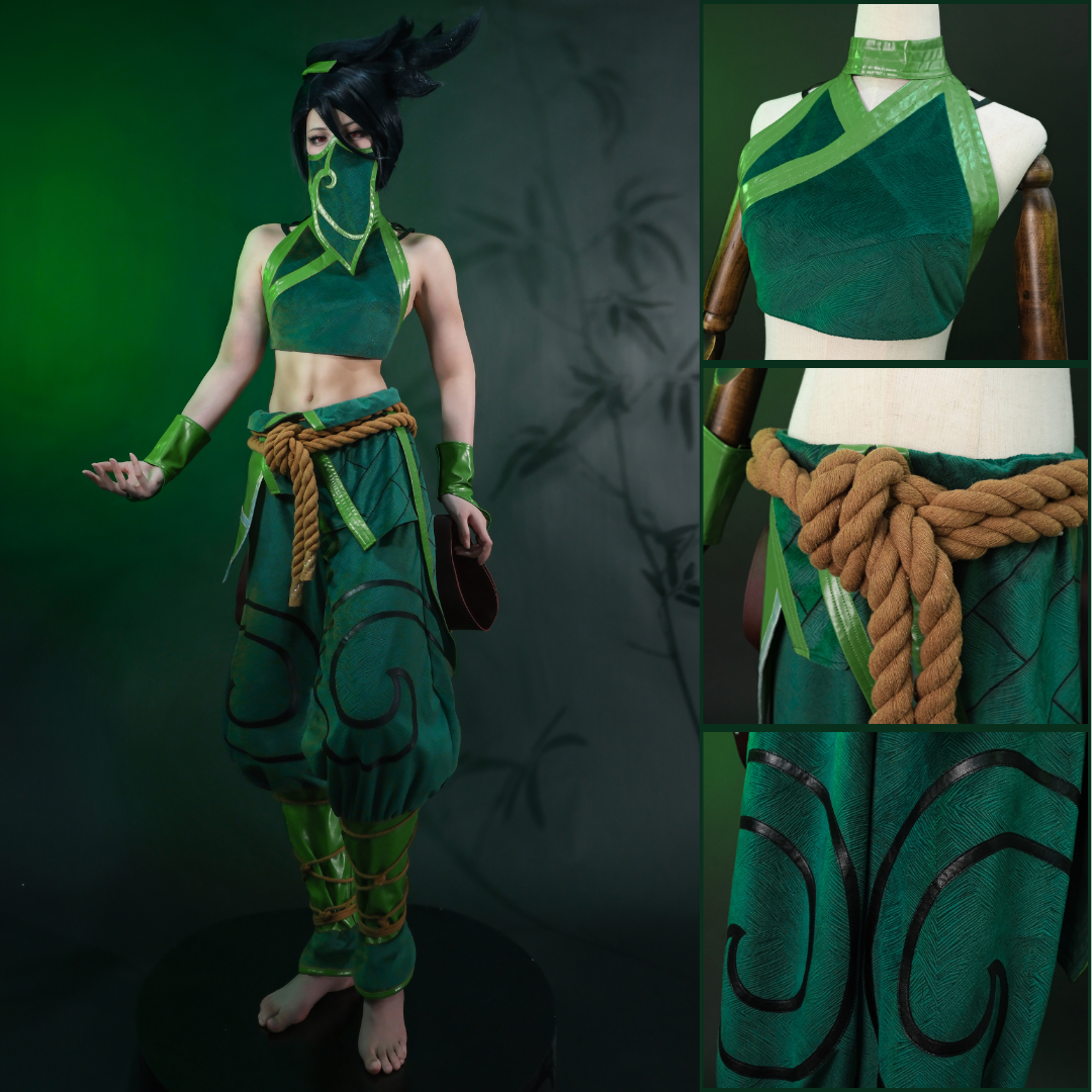 Rolecosplay League of Legends LOL Akali Cosplay Costume