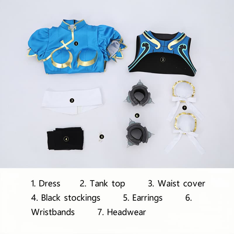 Rolecosplay OW Street Fighter Juno Chun-Li Cosplay Costume36