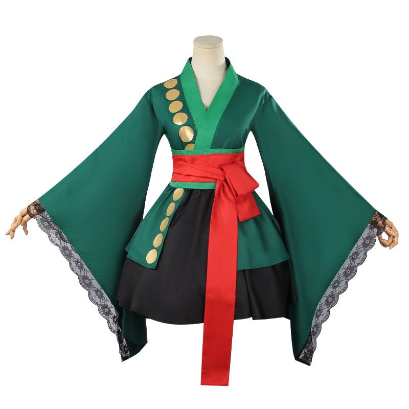 Rolecosplay One Piece Roronoa Zoro Transsexual Halloween Cosplay Costume13