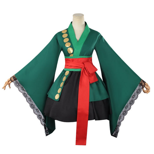Rolecosplay One Piece Roronoa Zoro Transsexual Halloween Cosplay Costume13