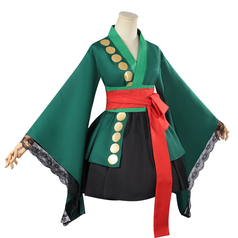 Rolecosplay One Piece Roronoa Zoro Transsexual Halloween Cosplay Costume14