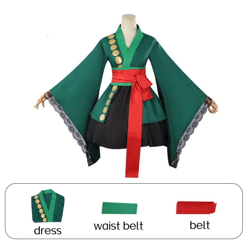 Rolecosplay One Piece Roronoa Zoro Transsexual Halloween Cosplay Costume26