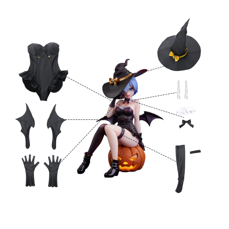 Rolecosplay Re0 Night Wizard Rem Cosplay Costume
