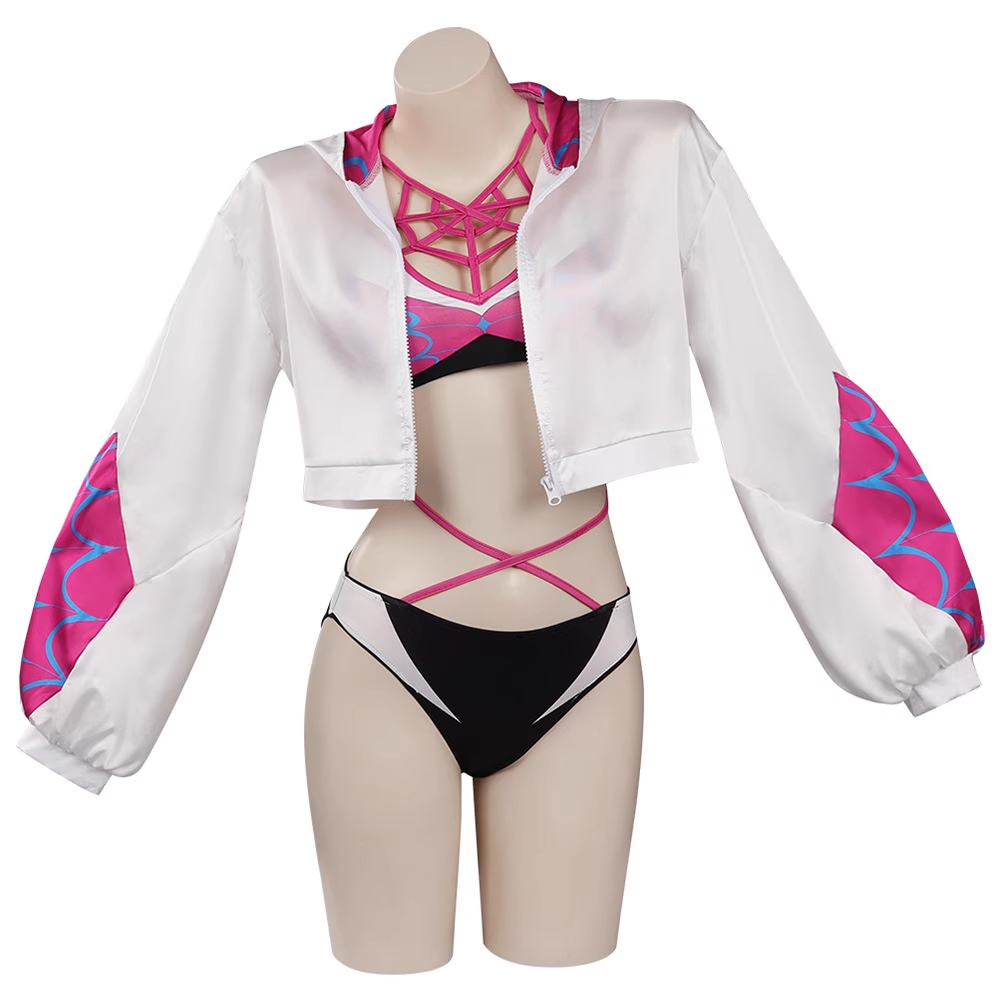 Rolecosplay Spider Gwen Bikini Cosplay Swimwear Set