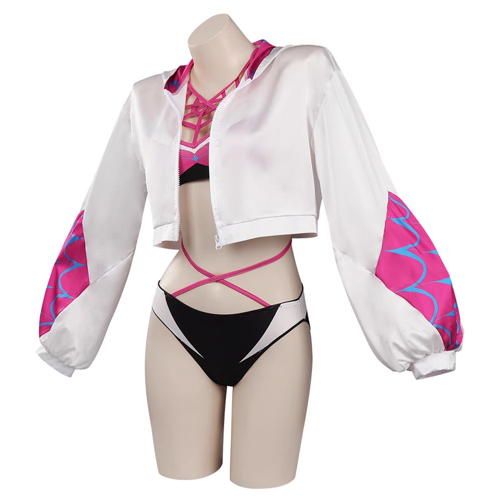 Rolecosplay Spider Gwen Bikini Cosplay Swimwear Set