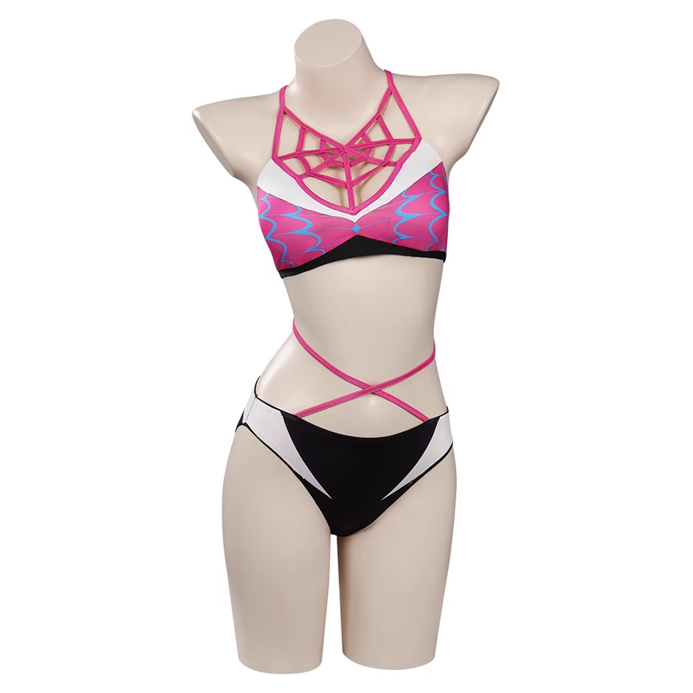 Rolecosplay Spider Gwen Bikini Cosplay Swimwear Set