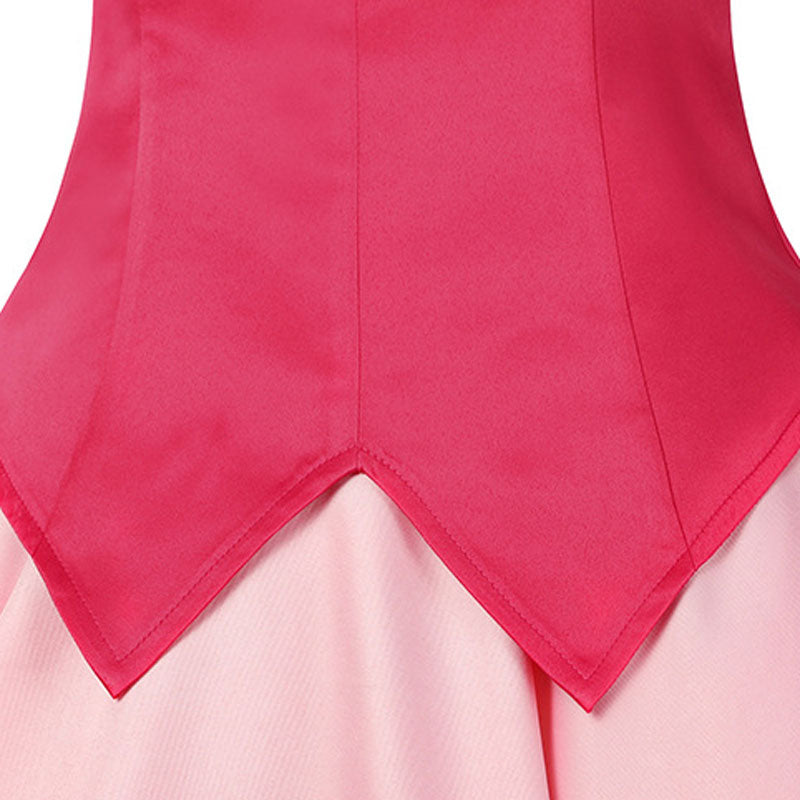 Ai Hoshino Oshi No Ko Cosplay Costume Red Dress Bunny Hairpin Performance Dress