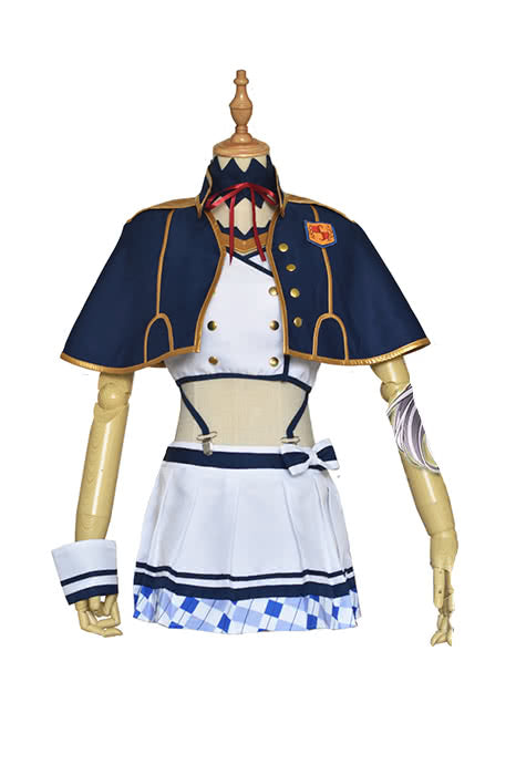Akashic Records Of Bastard Magic Instructor Sistine Fibel Blue Girl Dress Anime Cosplay Costumes