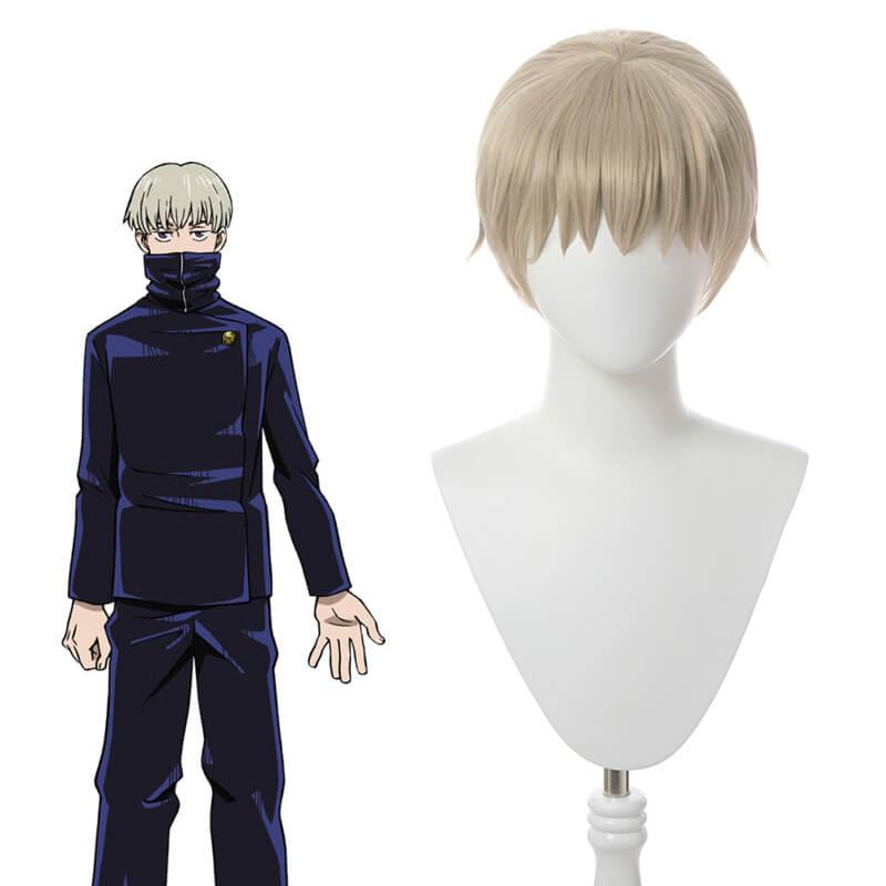 Anime Jujutsu Kaisen Toge Inumaki Men Short Cosplay Wigs