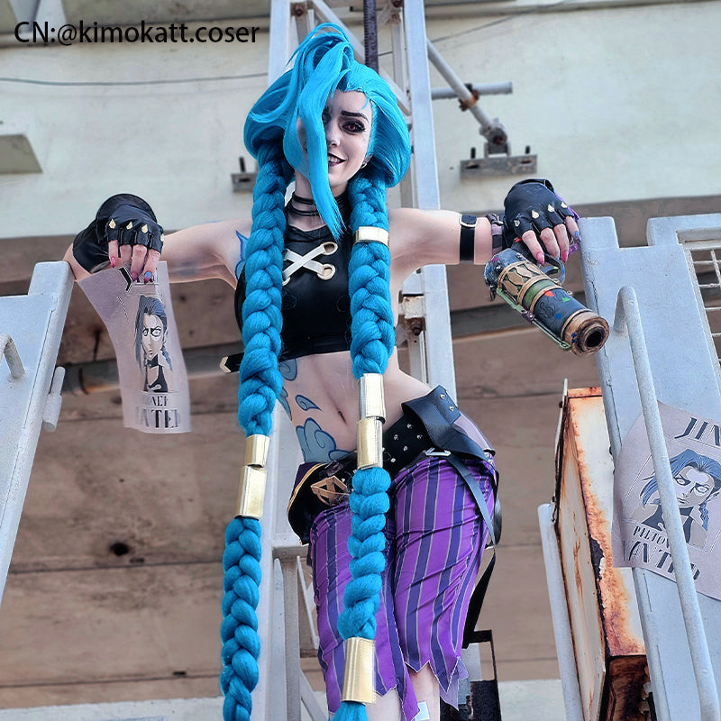 Anime LOL Arcane Jinx The Loose Cannon Cosplay Costume