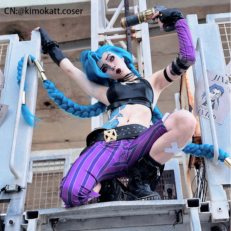Anime LOL Arcane Jinx The Loose Cannon Cosplay Costume