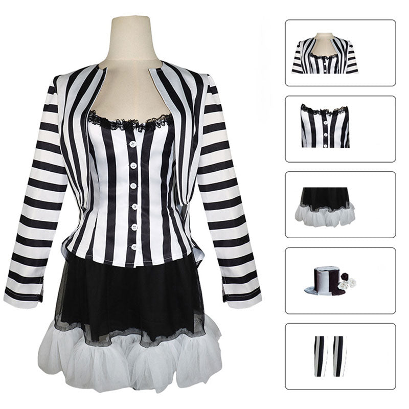 Beetlejuice 2 Lydia Deetz Cosplay Costume Halloween Costume