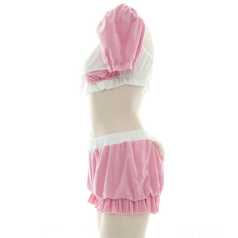 Big Bow Pink Cute Pajama Cosplay Costume